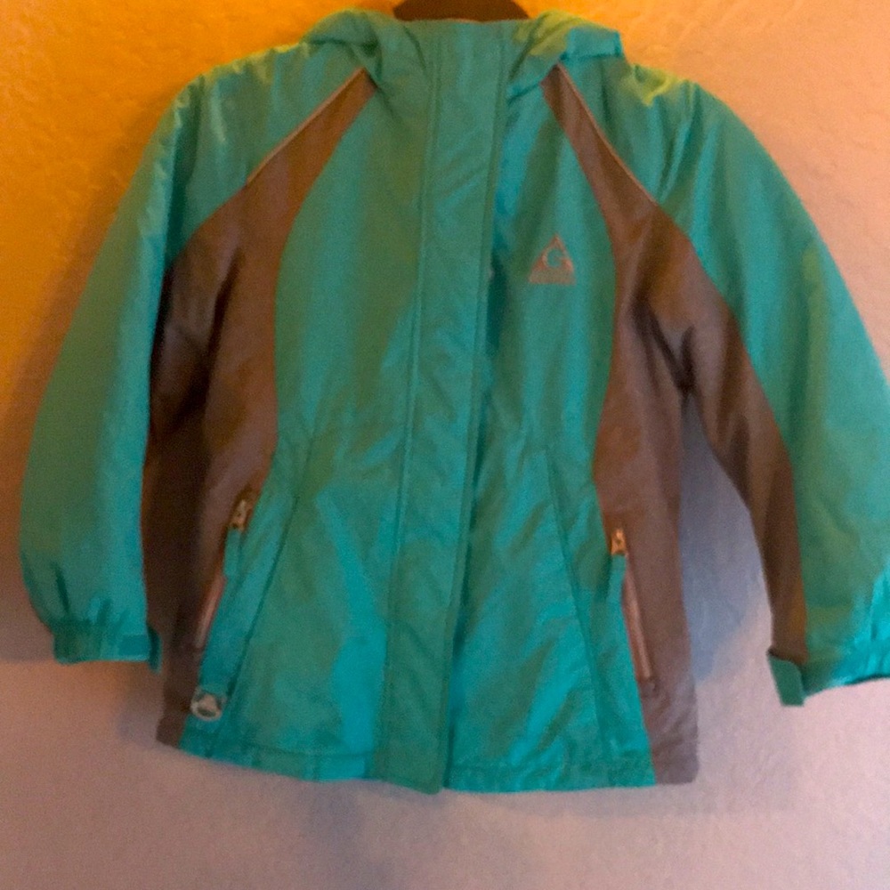 Teal and Grey 2 in 1 winter coat